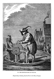 Sharpening Prints: The Knife-grinder of Teniers, c1630-1690, (1843). Artist: J Jackson