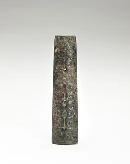 Weapon And Armament Prints: Knife handle, Zhou dynasty, ca. 1050-221 BCE. Creator: Unknown