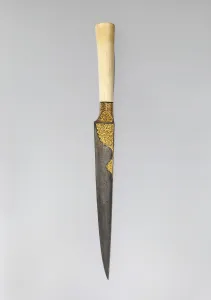Persian Prints: Knife with an Ivory Handle and Qur anic Inscriptions, Iran, early 19th century