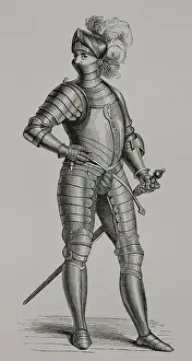 1877 Prints: Knight in armour, 1590, (1877)