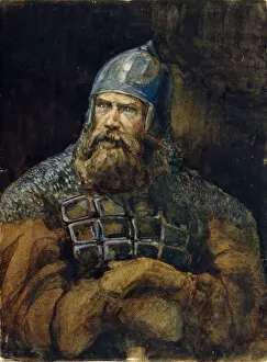 A Knight. Artist: Vasnetsov, Viktor Mikhaylovich (1848-1926)