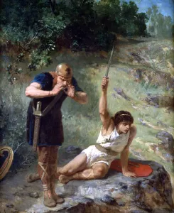 Attention Prints: The Knight Calls, c1842-1896. Artist: Evariste Vital Luminais