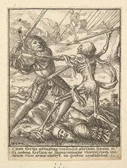 Inevitability Prints: The Knight, from the Dance of Death, 1651. Creator: Wenceslaus Hollar