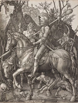 Images Dated 5th September 2014: Knight, Death and the Devil. Artist: Durer, Albrecht (1471-1528)