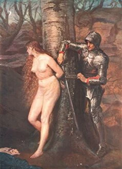 Distress Gallery: The Knight Errant, 1870, (c1902). Creator: Unknown