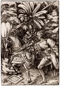 Landsknecht Prints: Knight and Halberdier. Artist: Wechtlin, Hans (Johannes) (active 1502-1526)