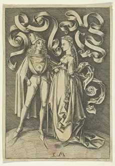 The Knight and the Lady. Creator: Anon