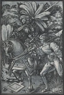 The Knight and Lansquenet, c. 1512. Creator: Hans Wechtlin (German, 1480 / 85-aft 1526)