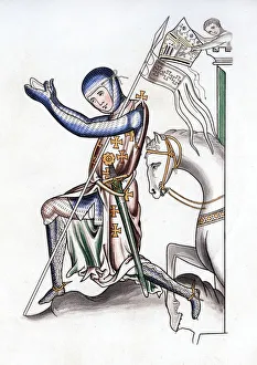Knight, late 12th century, (1843). Artist: Henry Shaw