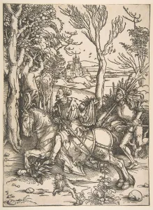 The Knight and Man-at-Arms. n. d. Creator: Albrecht Durer