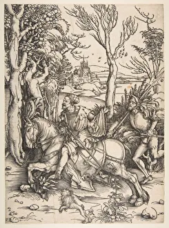 The Knight and Man-at-arms. n. d. Creator: Albrecht Durer