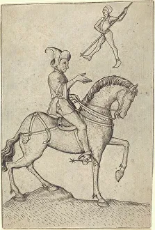 Meister Es Prints: The Knight of Men, 1463. Creator: Master ES