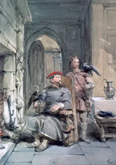 George Cattermole Prints: Knight and Page, 19th century. Artist: George Cattermole