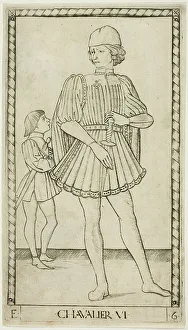 Mantegna Prints: The Knight, plate six from The Ranks and Conditions of Men, c.1465. Creator: Unknown