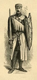 George Walter Thornbury Gallery: A Knight Templar, 1897. Creator: Unknown