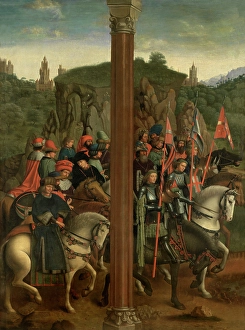 1430s Prints: The Knights of Christ and The Just Judges, c1430s. Creator: Jan van Eyck
