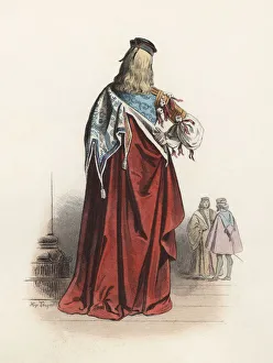 Knights of the Compagnia della Calza, responsible for organizing festivals such as Carnival