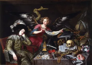 Pereda Y Salgado Prints: The Knights Dream. Artist: Pereda y Salgado, Antonio, de (1611-1678)