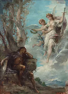 Dreaming Prints: The Knight's Dream. Creator: Henri Leopold Lévy