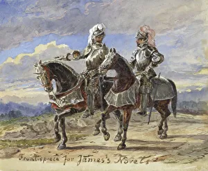 Loon Pieter Van Prints: Two knights on horseback in a landscape, 1811-1873. Creator: Pieter van Loon