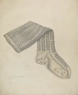 Knit Hose, 1935/1942. Creator: E. J. Gilsleider