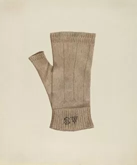 Knitted Glove, c. 1936. Creator: Elizabeth Moutal