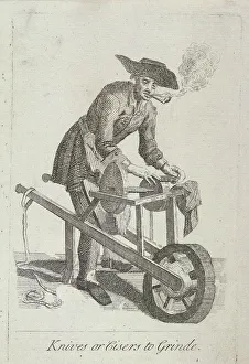 Knives or Cisers to Grind, Cries of London, (c1688?)