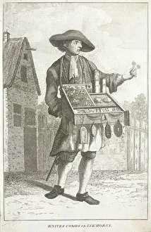 Marcellus Laroon Prints: Knives Combs or Ink-horns, Cries of London, c1750. Artist: JM