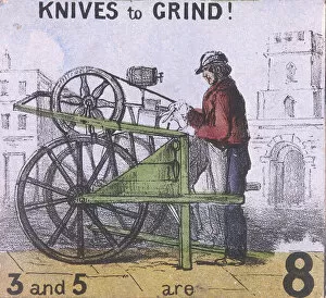 Sharp Gallery: Knives to Grind!, Cries of London, c1840. Artist: TH Jones