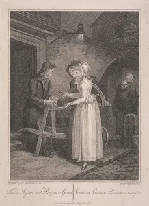 Francis Wheatley Prints: Knives Scissars and Razors to Grind, Cries of London, c1795. Artist: Vogel