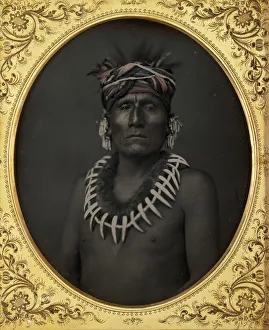 John H Prints: Kno-Shr, Kansas Chief, 1853. Creator: J. H. Fitzgibbon