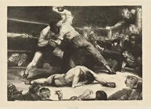Bellows George Gallery: A Knockout, 1921. Creator: George Wesley Bellows