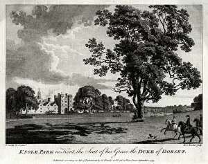 Country House Collection: Knole Park in Kent, the Seat of His Grace the Duke of Dorset, 1775. Artist: Michael Angelo Rooker