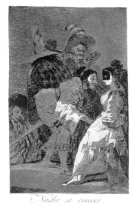 Masquerade Ball Gallery: Nobody knows himself, 1799. Artist: Francisco Goya