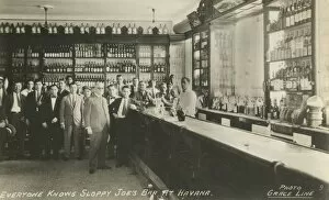 Drink Collection: Everyone Knows Sloppy Joes Bar at Havana, c1950s. Creator: Grace Line