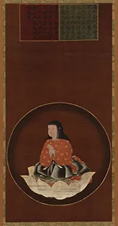 Kobo Daishi as a child seated on a lotus, Muromachi period, 15th-16th century