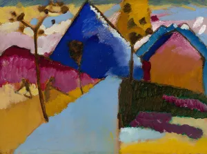 Colourfulness Prints: Kochel, Straight Street, 1909. Creator: Kandinsky, Wassily Vasilyevich (1866-1944)