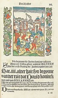 Middle Age Prints: Koelhoffsche Chronik (Chronicle of Cologne), 1499. Creator: Anonymous
