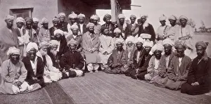 Beards Prints: Kohistani chiefs, Kabul, Afgnanistan, c1880. Creator: John Burke