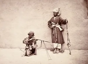 Belt Prints: Kohistani and Hazara combatants, Kabul, Afghanistan, c1880. Creator: John Burke