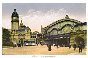 North Rhine Westphalia Gallery: Koln, Am Hauptbahnhof, (Central Station), 20th Century