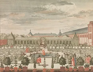 Orangery Prints: De Koninginne Tuin met t Groene Kabinet, en de Oranjerie