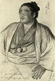 Sportsmen Prints: Konishiki Yasokichi, 1898. Creator: Christian Wilhelm Allers