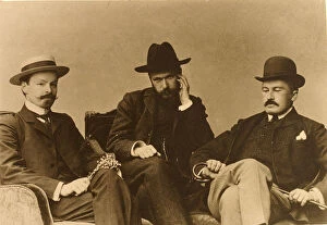 Images Dated 30th March 2010: Konstantin Balmont, Sergei Poliakov and Modest Durnov, Russian poets, 1904