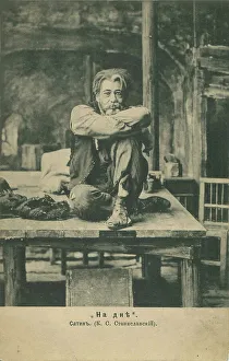 Homeless Prints: Konstantin Stanislavsky as Satin in the play The Lower Depths by M