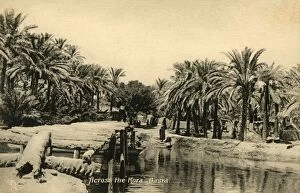 Wooden Bridge Gallery: Across the Kora, Basra, c1918-c1939. Creator: Unknown