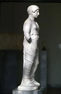 Kore, Persephone wearin Ionaian Chiton and Himation Attic Sculpture, c420 BC Kore, Persephone wearin Ionaian Chiton and Himation Attic Sculpture, c420 BC