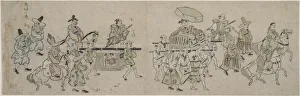 Hishikawa M Prints: Korean Embassy Parade, 1682. Creator: Hishikawa Moronobu