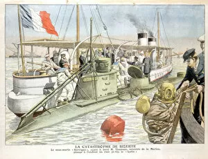 Diving Helmet Gallery: Korrigan, French navy submarine, 1906