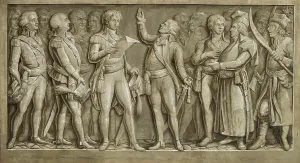 Funeral Prints: Kosciuszko's Oath, 1818. Creator: Michal Stachowicz